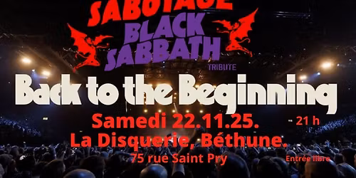 Concert Sabotage Black Sabbath Tribute