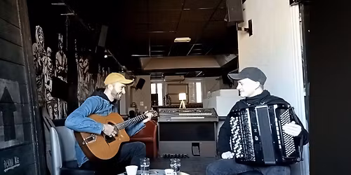 Duo Vic Steil\/Samy Z - concert jazz manouche au Bar de la Plaine