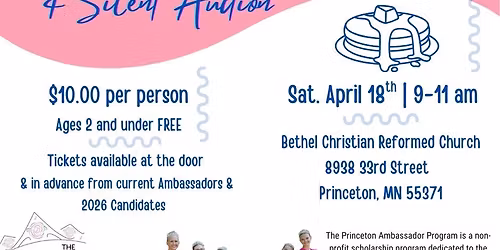 Princeton Ambassador Program Pancake Breakfast & Silent Auction Fundraiser