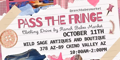 Pass the Fringe Clothing Drive \ud83d\udc95\u2728