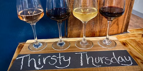 Thirsty Thursday: 15% off bottles of beer, wine, & wine flights