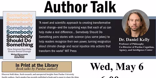 Author Talk: Dr. Daniel Kelly