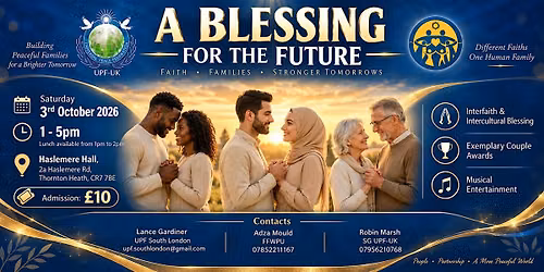 A Blessing for the Future - 3rd October
