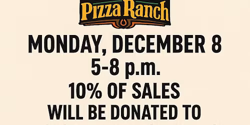Pizza Ranch Fundraiser