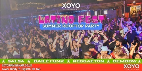 Latino Fest Summer Rooftop Party (Birmingham)