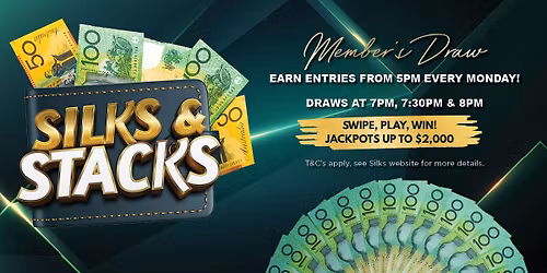 MONDAY SILKS & STACKS JACKPOT DRAW
