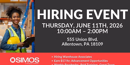 Hiring Event in Allentown, PA