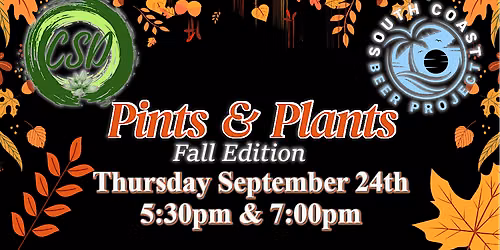 Pints & Plants @ South Coast Beer Project