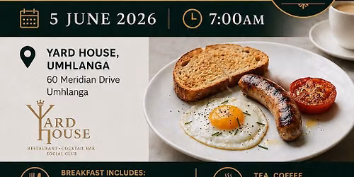 Business Breakfast Networking - Yard House Umhlanga