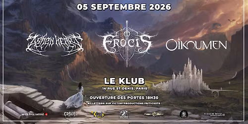 PARIS : EROCIS | ASHEN HEART | OIKOUMEN (LE KLUB)