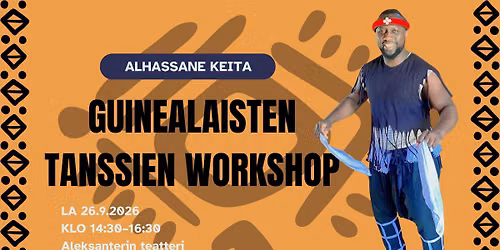 Guinealaisten tanssien workshop - Alhassane Keita
