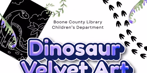 Dinosaur Velvet Art