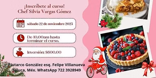 Taller de elaboraci\u00f3n de Tartas Gourmet para tu cena Navide\u00f1a