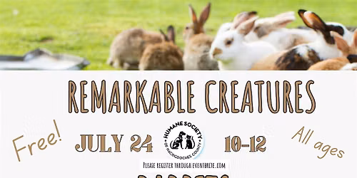 Remarkable Creatures with Nacogdoches Humane Society: Rabbits