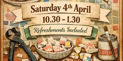 Brown Edge Vintage China Mosaic Workshop 