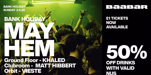 May Bank Holiday Special: Sunday 3rd May 2026