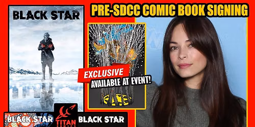 Black Star Comic Signing with Kristin Kreuk and Co-Writers Eric Putzer and Peter Mooney