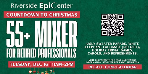 Countdown to Christmas: 55+ Retired Professional Holiday Mixer