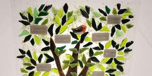 Fused glass family tree