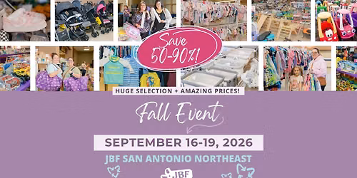 HUGE Kids' Consignment Event ~ JBF San Antonio Northeast \ud83d\udecd