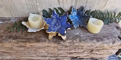 December 13th @1pm Snowflake Candle Holders