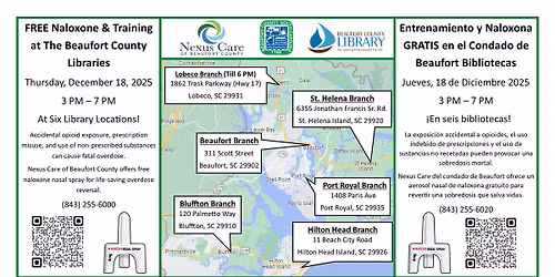 Free Naloxone & Training for the Holidays at the Library!