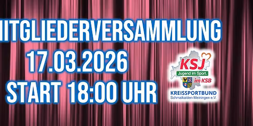 Mitgliederversammlung der Kreissportjugend im KSB-SMgn