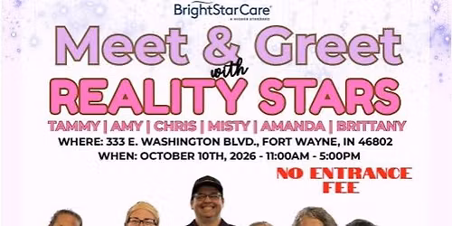 Meet & Greet with Reality Stars (Amy, Tammy, Chris, Amanda, Misty)