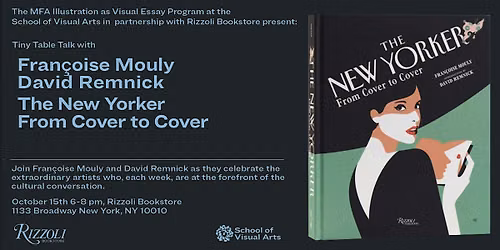 Fran\u00e7oise Mouly and David Remnick at Rizzoli