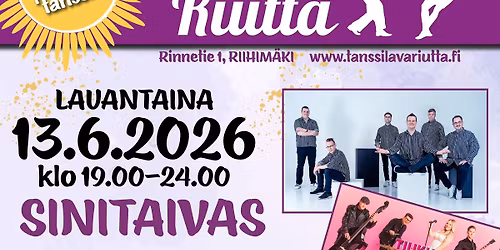 Riutan Lauantaitanssit! SINITAIVAS ja TIUKU & SUOMIBROS.