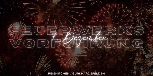 Feuerwerksvorf\u00fchrung Burkhardsfelden 2025 Pyrotechnix Hessen