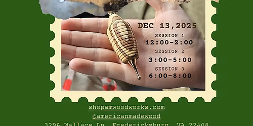 Wooden Ornament Turning Class