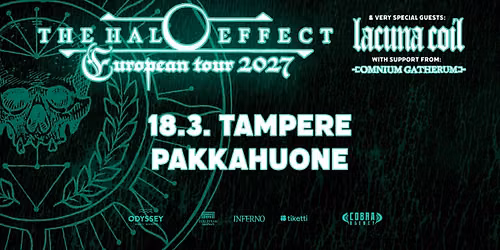 THE HALO EFFECT (SWE) + Lacuna Coil (ITA), Omnium Gatherum 18.3. | Tullikamarin Pakkahuone