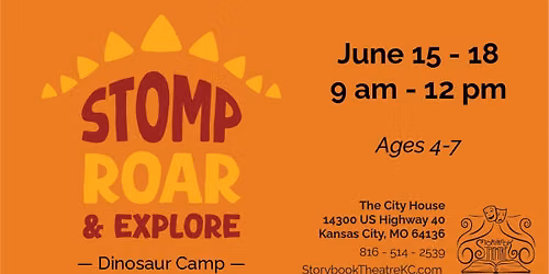 Age 4-7 Camp: Stomp, Roar, & Explore (Dino Camp!) 