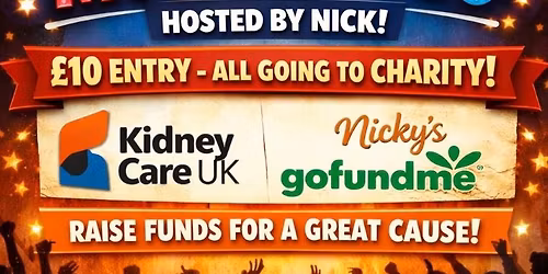 Charity event for Nicky lang for great cause for kidney care uk and Nicky 