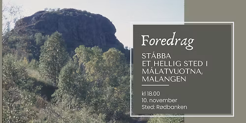 St\u00e1bba \u2013 et hellig sted i M\u00e1latvuotna, Malangen