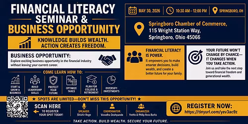 Springboro Financial Seminar and Business Opportunity