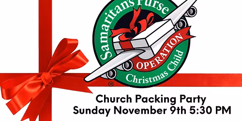 Operation Christmas Child Packing Party