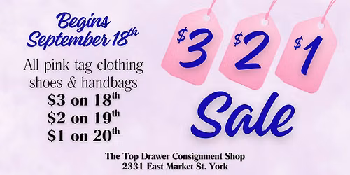 3,2,1 Sale!