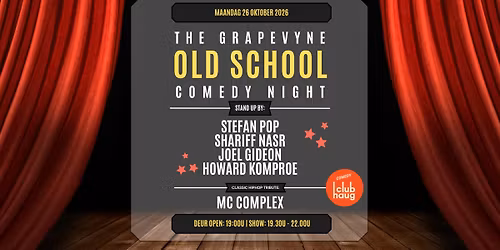 The Grapevyne 'Old School' Comedy Night