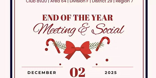 End of Year Meeting & Social
