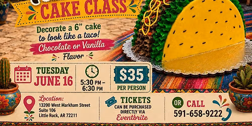 Taco Tuesday Cake decorating class