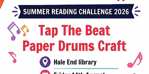 Summer Reading Challenge: Tap the Beat Drum craft @ Hale End Library