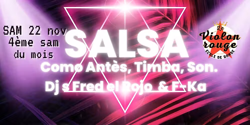 Le Violon Rouge SALSA djs Fred el Rojo & F-Ka