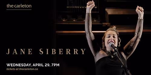 SOLD OUT! Jane Siberry Live at The Carleton