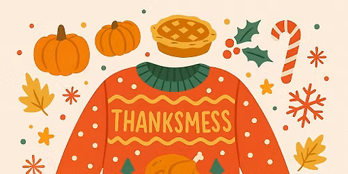 Thanksmas Ugly Holiday Sweater Studio afternoon