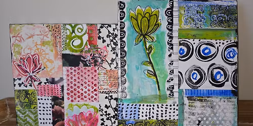 Gel Printing Collage Workshop $50