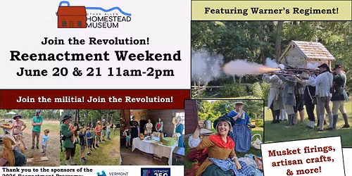 Join the Revolution! Reenactment Weekend