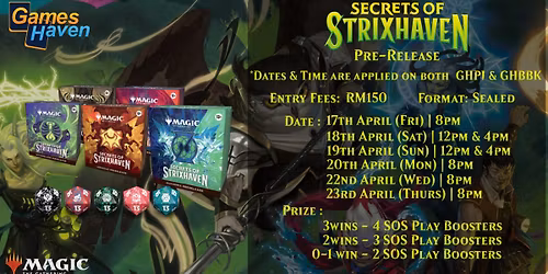 GHPJ Secrets of Strixhaven Pre Release