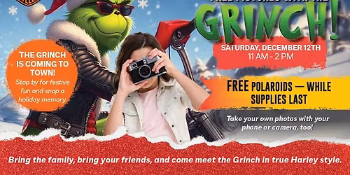 FREE Pictures with the Grinch 